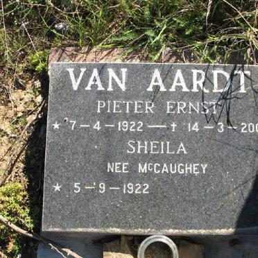 AARDT Pieter Ernst, van 1922-2001 &amp; Sheila McCAUGHEY 1922-