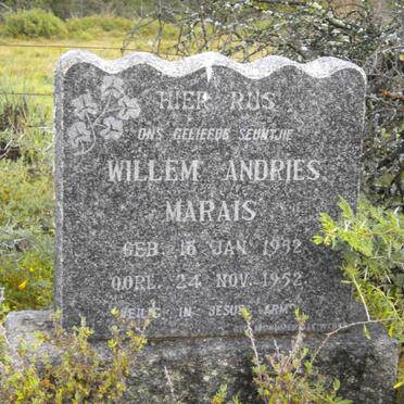 MARAIS Willem Andries 1952-1952