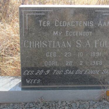 FOURIE Christiaan S.A. 1891-1968