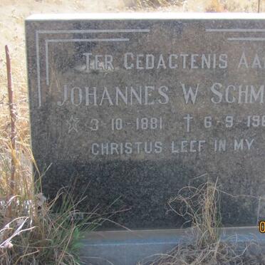 SCHMIDT Johannes W. 1881-1969