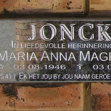 JONCK Maria Anna Magrieta 1946-2024