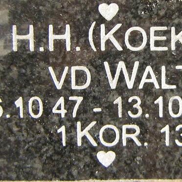 WALT H.H., v.d. 1947-2016