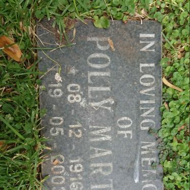 MARTIN Polly 1916-2003