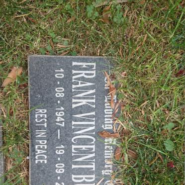 BUCK Frank Vincent 1947-2016