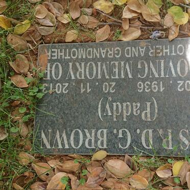 BROWN P.D.G. 1936-2013