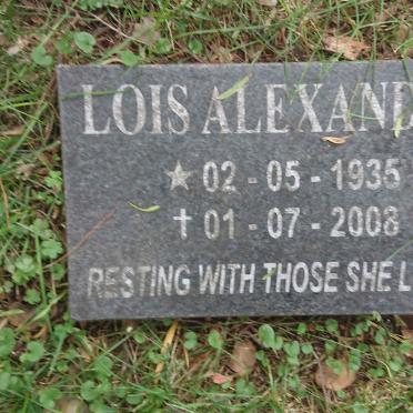 ALEXANDER Lois 1935-2008