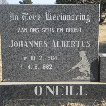 O’NEILL Johannes Albertus 1964-1982