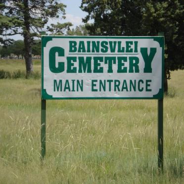 2. Main Entrance Bainsvlei Cemetery