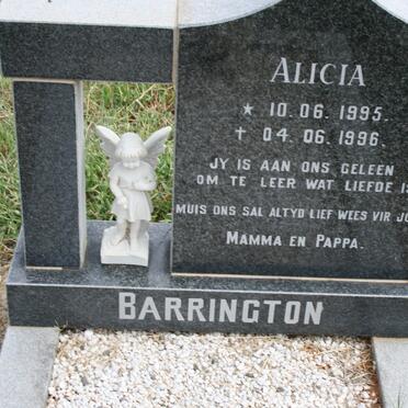 BARRINGTON Alicia 1995-1996