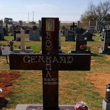 BOTHMA Gerhard 1965-2019