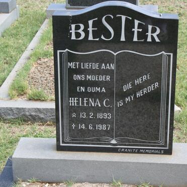 BESTER Helena C. 1893-1987