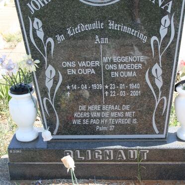 BLIGNAUT 1939- &amp;  1940-2001