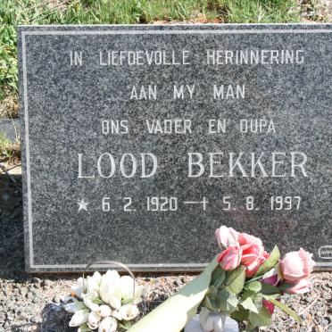 BEKKER Lood 1920-1997