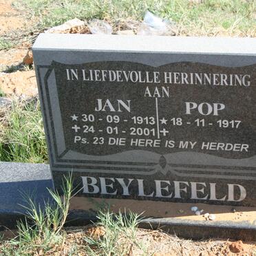 BEYLEFELD Jan 1913-2001 &amp; Pop 1917