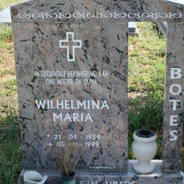 BOTES Wilhelmina Maria 1934-1999