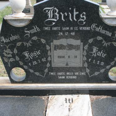 BRITS Jacobus Smith -1982 &amp; Catharina Magdalena -1901