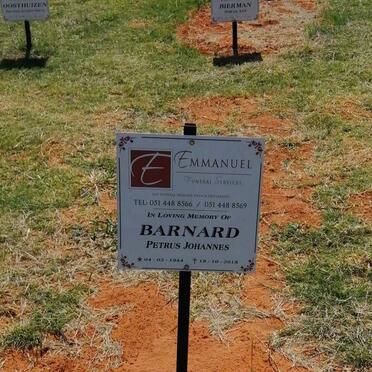 BARNARD Petrus Johannes 1944-2018