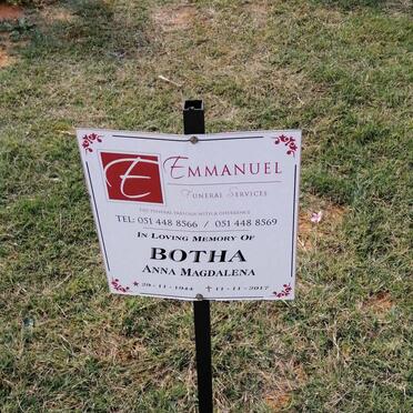 BOTHA Anna Magdalena 1944-2017