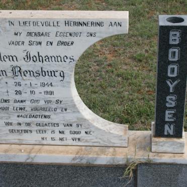 BOOYSEN Willem Johannes van Rensburg 1944-1991