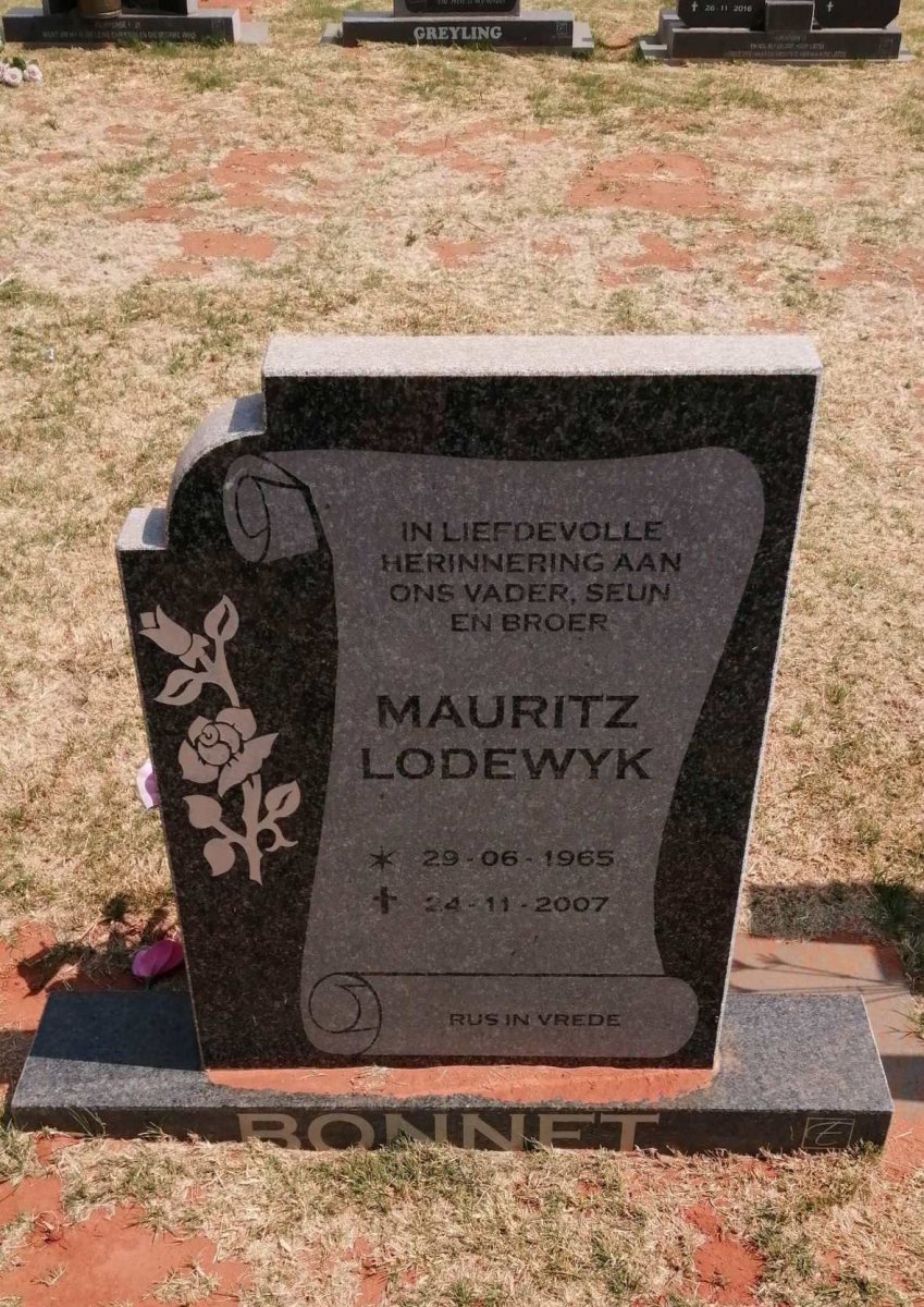 BONNET Mauritz Lodewyk 1965-2007