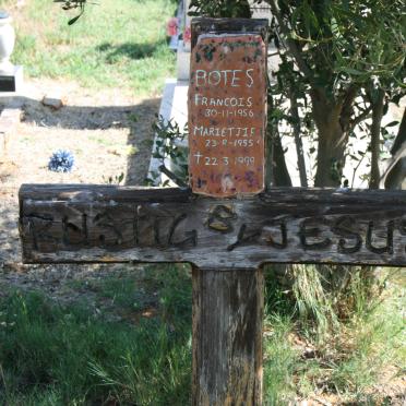 BOTES Francois 1956- &amp; Marietjie 1955-1999