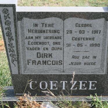 COETZEE Dirk Francois 1917-1990