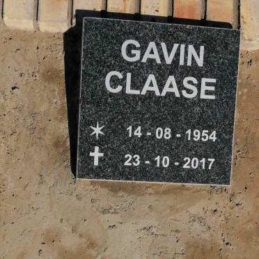 CLAASE Gavin 1954-2017