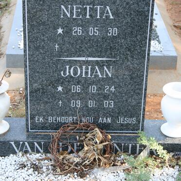 DEVENTER Johan, van 1924-2003 &amp; Netta 1930-