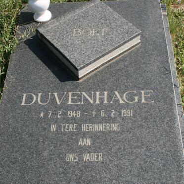 DUVENHAGE Boet 1948-1991