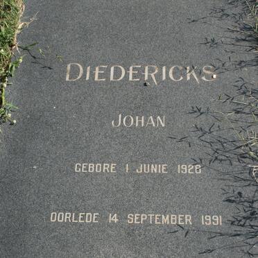 DIEDERICKS Johan 1928-1991
