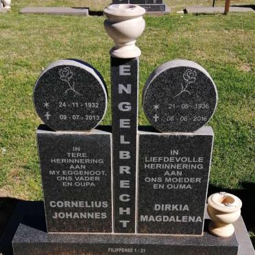 ENGELBRECHT Cornelius Johannes 1932-2013 &amp; Dirkia Magdalena 1936-2016