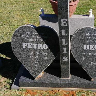 ELLIS Deon 1942- &amp; Petro 1943-2013