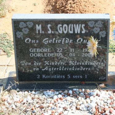 GOUWS M.S. 192 - 2002