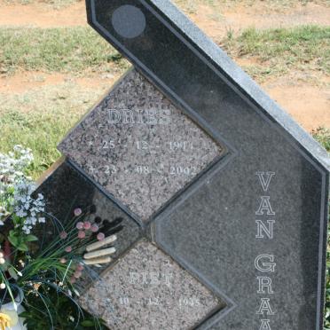 GRAAN Piet, van 1945- &amp; Dries 1944-2002