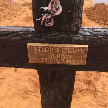 GORDON Hendrik Lodewyk 1940-2018