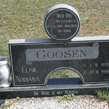 GOOSEN Elsie Adriana 1935-1995