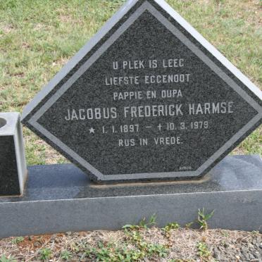 HARMSE Jacobus Frederick 1897-1979