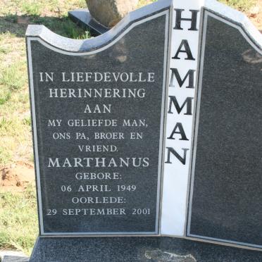 HAMMAN Marthanus 1949-2001
