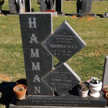 HAMMAN E.C. 1946-2011 &amp; E.S.M. VAN TONDER 1949-
