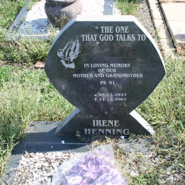 HENNING Irene 1937-2001