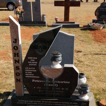 JOHNSON Petronella Catharina 1964-2018