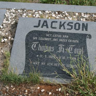 JACKSON Thomas R. 1929-1985