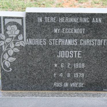 JOOSTE Andries Stehanus Christoffel 1908-1979