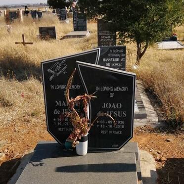 JESUS Joao, de 1936-2015 &amp; Maria 1935-2012