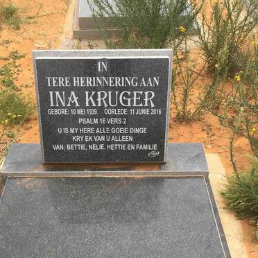 KRUGER Ina 1939-2016
