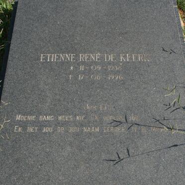 KLERK Etienne Rene, de 1936-1996