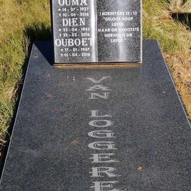 LOGGERENBERG Ouma 1927-2016 :: LOGGERENBERG Ouboet 1947-2016 :: LOGGERENBERG Dien 1945-2016