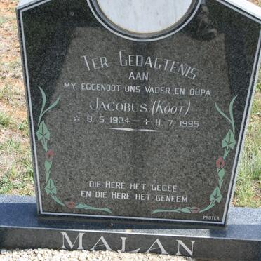 MALAN Jacobus 1924-1995