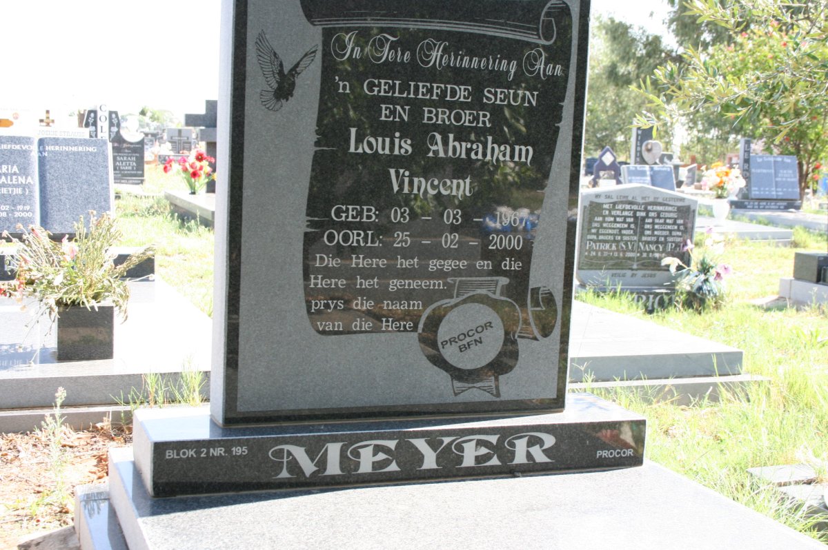 MEYER Louis Abraham Vincent 1967-2000