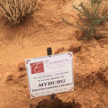 MYBURG Johannes Lodewikus Erasmus 1949-2017